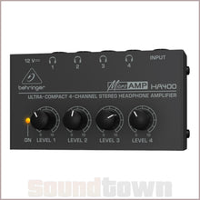 Load image into Gallery viewer, BEHRINGER MICROAMP HA400 HEADPHONE AMPLIFIER
