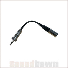 Load image into Gallery viewer, SOUNDTOWN TA4F MINI XLR MALE TO LOCKING 3.5MM TRS ADAPTER (SHURE MICS TO SENNHEISER TRANSMITTERS)
