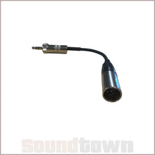 Load image into Gallery viewer, SOUNDTOWN TA4F MINI XLR MALE TO LOCKING 3.5MM TRS ADAPTER (SHURE MICS TO SENNHEISER TRANSMITTERS)
